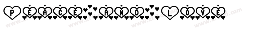 Peace and Love字体转换